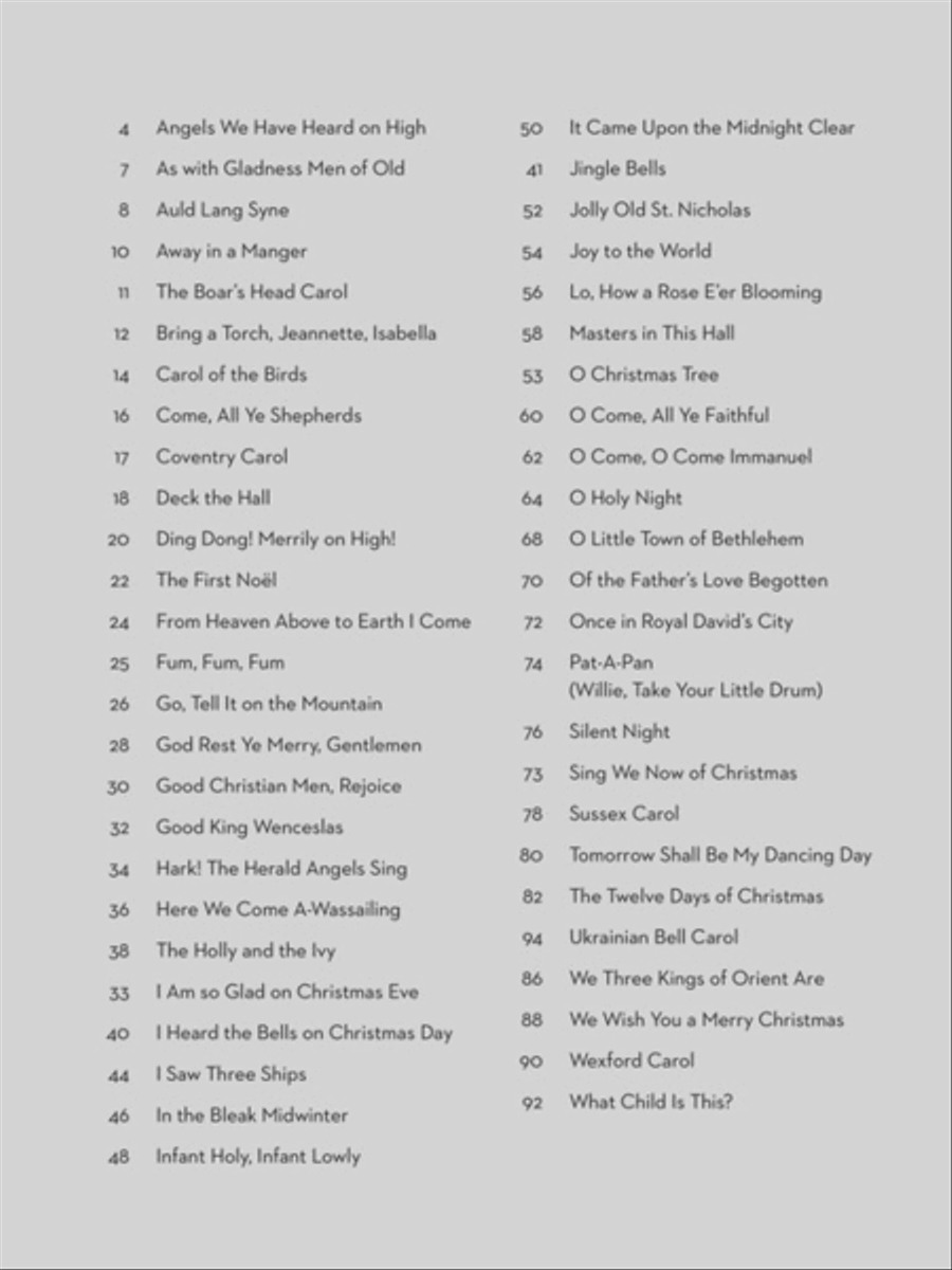Simple Christmas Carols Easy Piano scores gallery preview page 2
