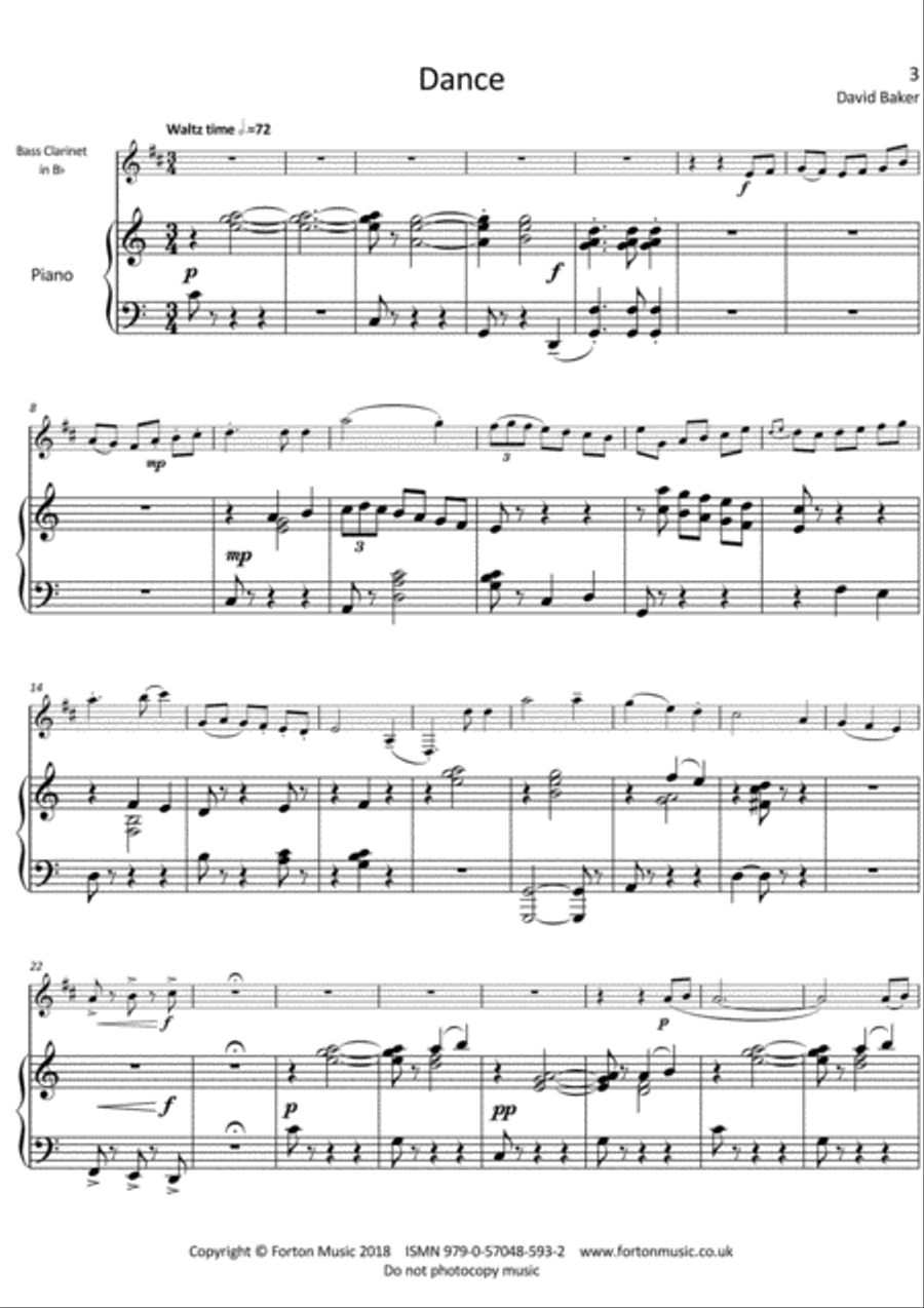 Cinematic Sketches Bass Clarinet scores gallery preview page 2