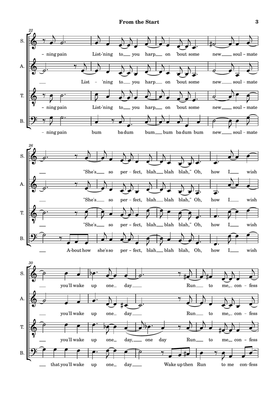 From The Start 4-Part scores gallery preview page 3