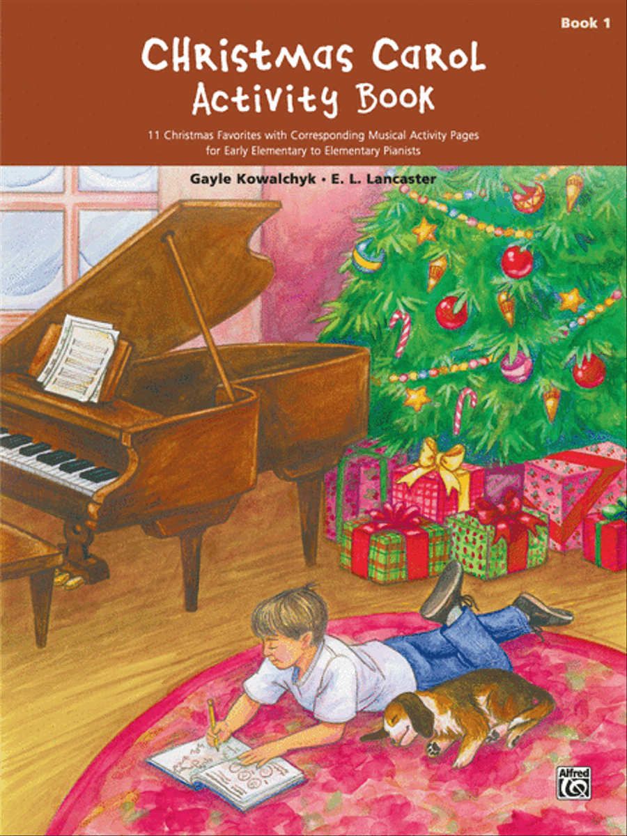 Christmas Carol Activity Book, Book 1 Easy Piano scores gallery preview page 1