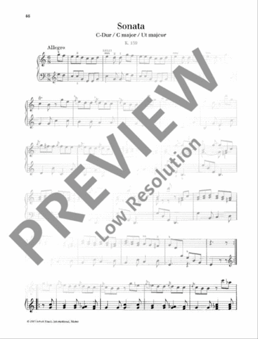 Sonata C major Sonata C major Piano Solo scores gallery preview page 2