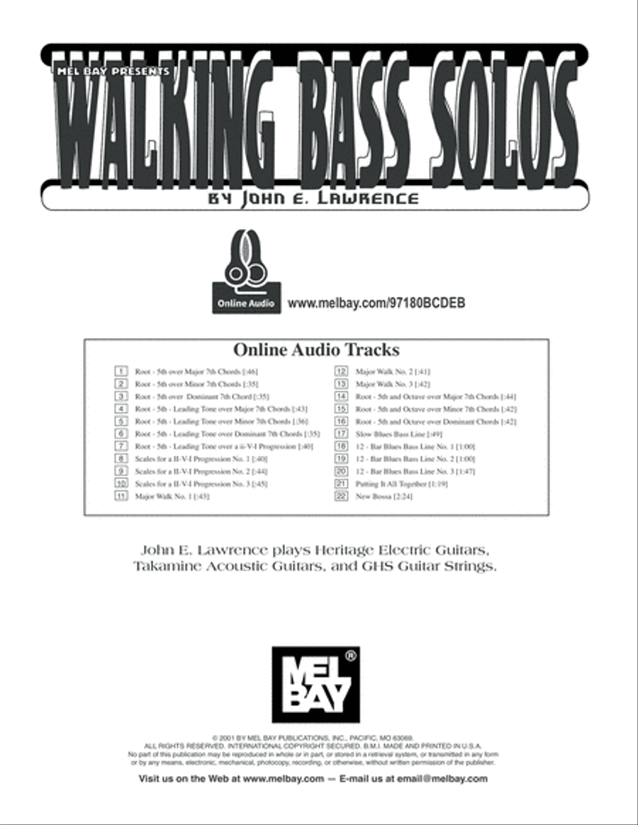 Walking Bass Solos [for Guitar] Electric Guitar scores gallery preview page 2
