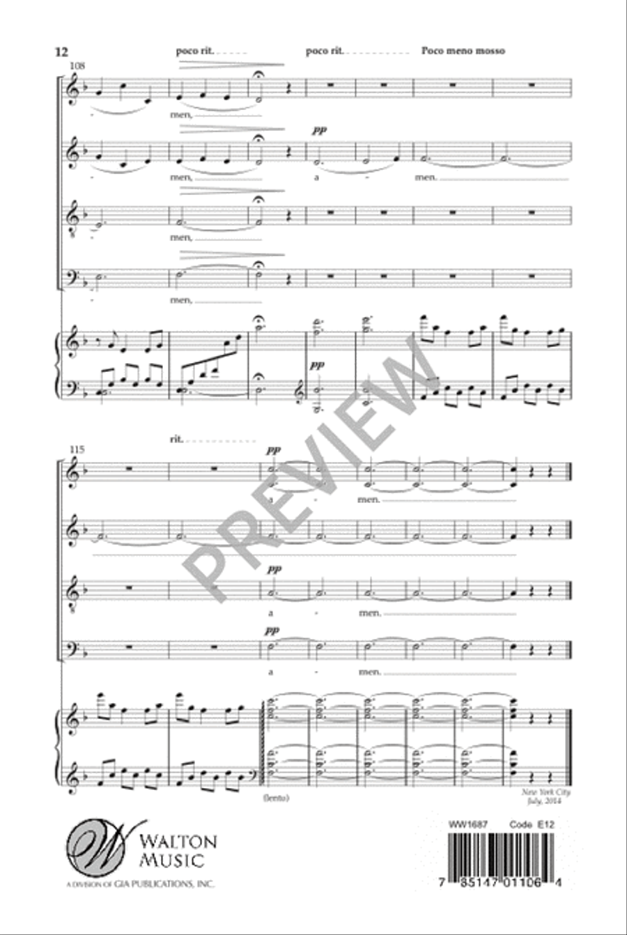 Ecce Novum (SATB) Divisi scores gallery preview page 13