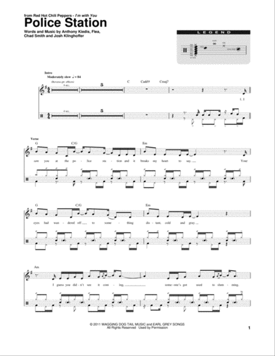 Police Station Drum Set scores gallery preview page 1