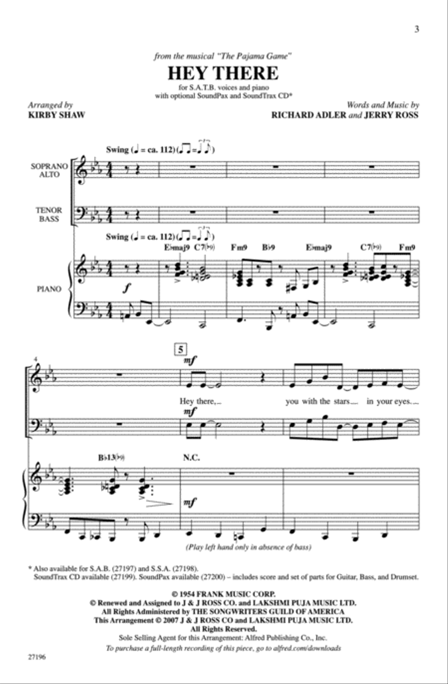 Hey There 4-Part scores gallery preview page 10