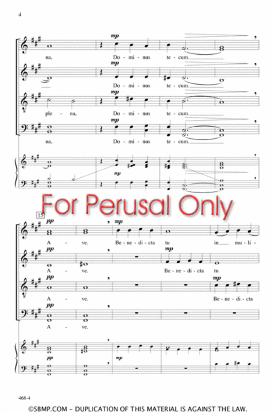 Ave Maria - SATB Octavo Ave Maria - SATB Octavo 4-Part scores gallery preview page 3