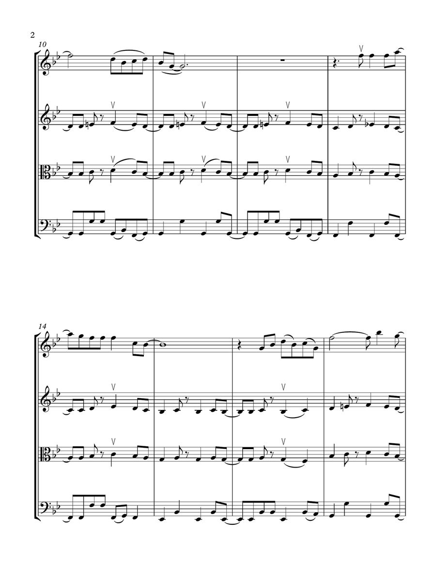 You Make Lovin' Fun String Quartet scores gallery preview page 2