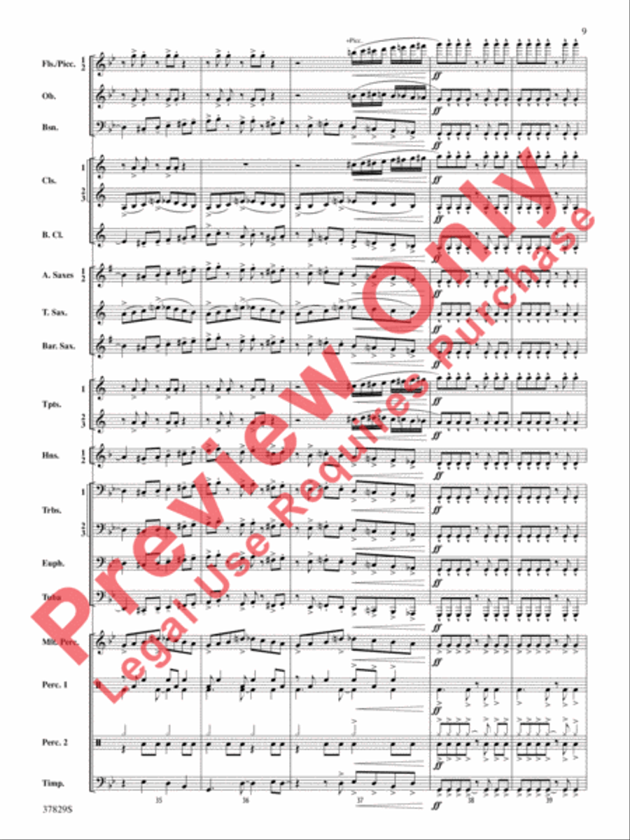 Vertigo Concert Band scores gallery preview page 10