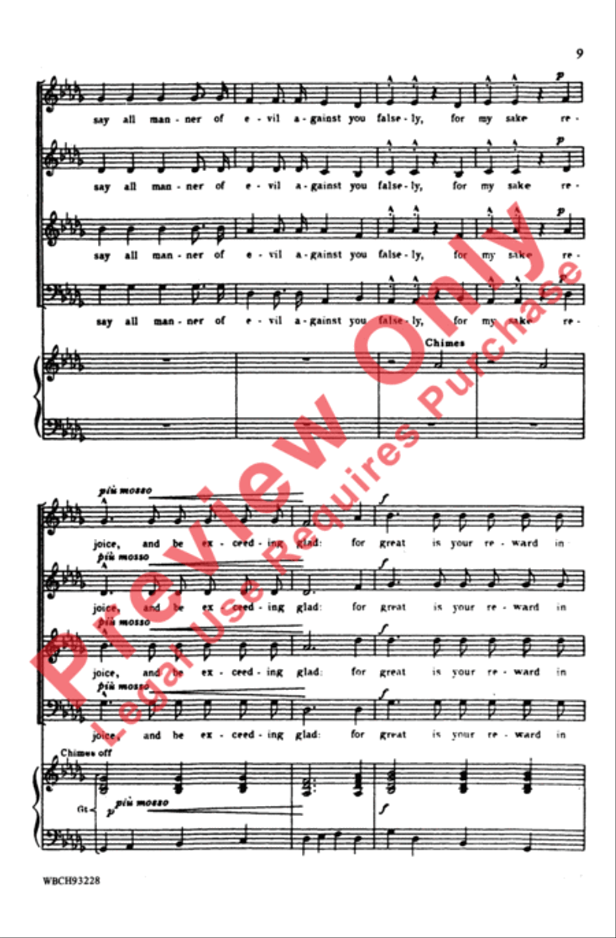 Beatitudes Beatitudes 4-Part scores gallery preview page 8