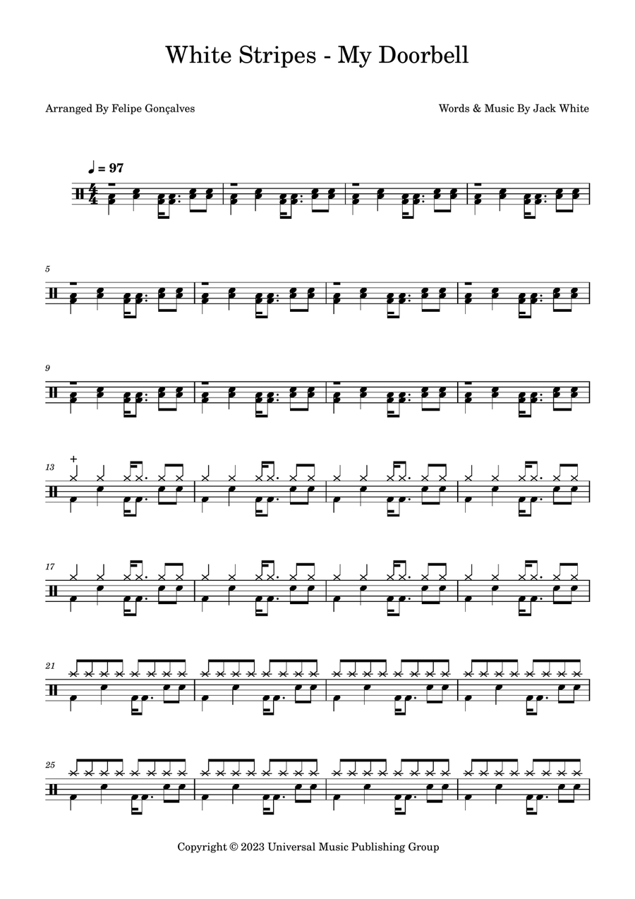 My Doorbell Drum Set scores gallery preview page 1