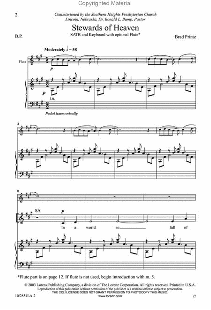 Stewards of Heaven 4-Part scores gallery preview page 2