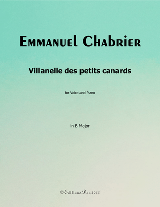 Villanelle des petits canards, by Chabrier, in B Major