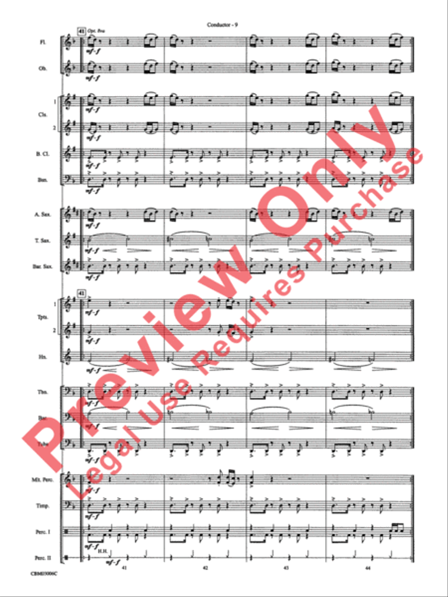The James Bond Theme (from Die Another Day) Concert Band scores gallery preview page 12