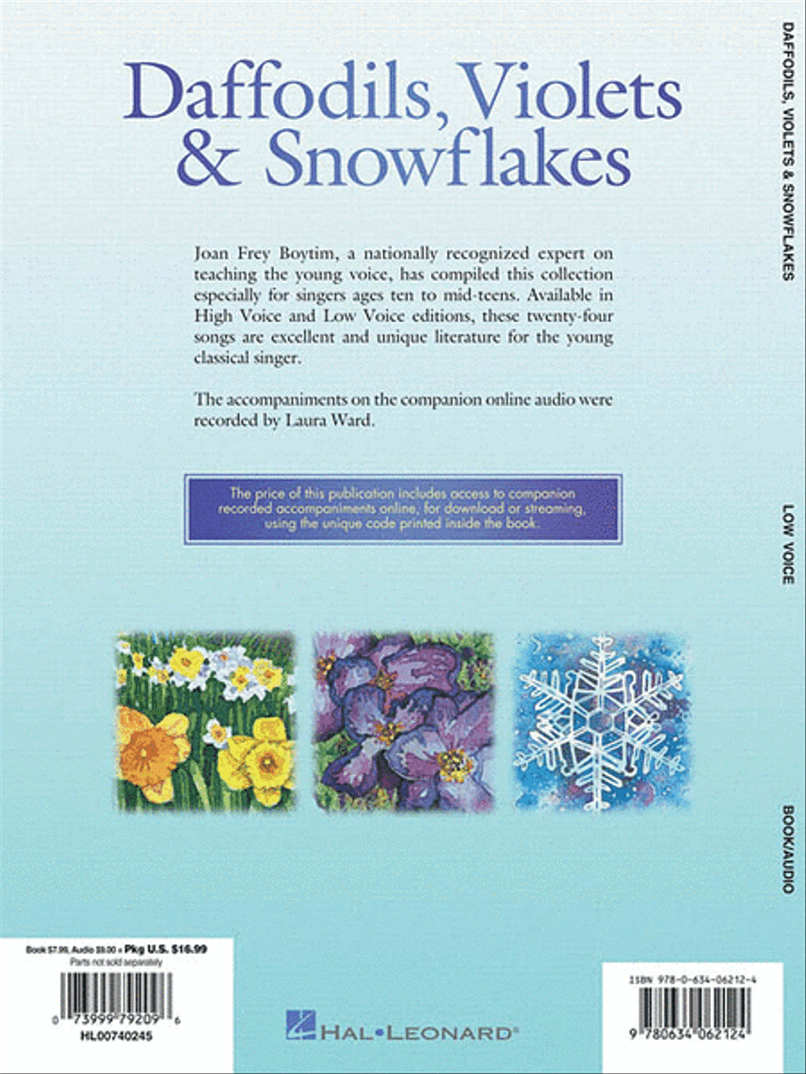 Daffodils, Violets and Snowflakes – Low Voice Low Voice scores gallery preview page 2