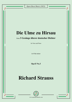 Richard Strauss-Die Ulme zu Hirsau,in b flat minor,Op.43 No.3