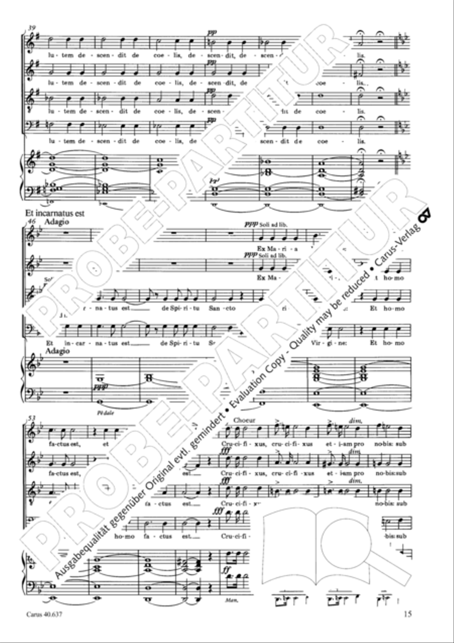 Messe breve no. 6 aux cathedrales 4-Part scores gallery preview page 20