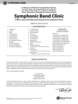 Book cover for Symphonic Band Clinic: Score