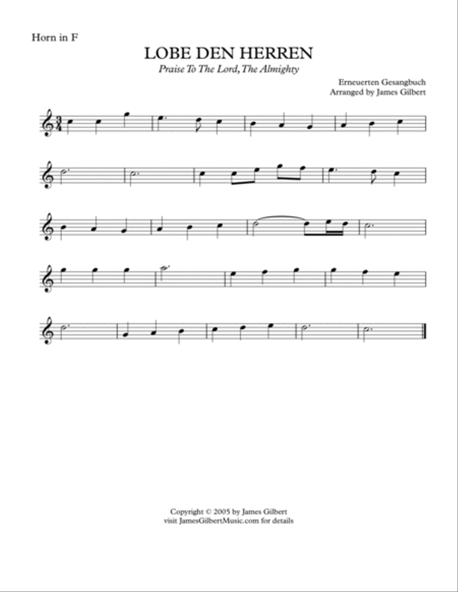 LOBE DEN HERREN LOBE DEN HERREN Small Ensemble scores gallery preview page 5