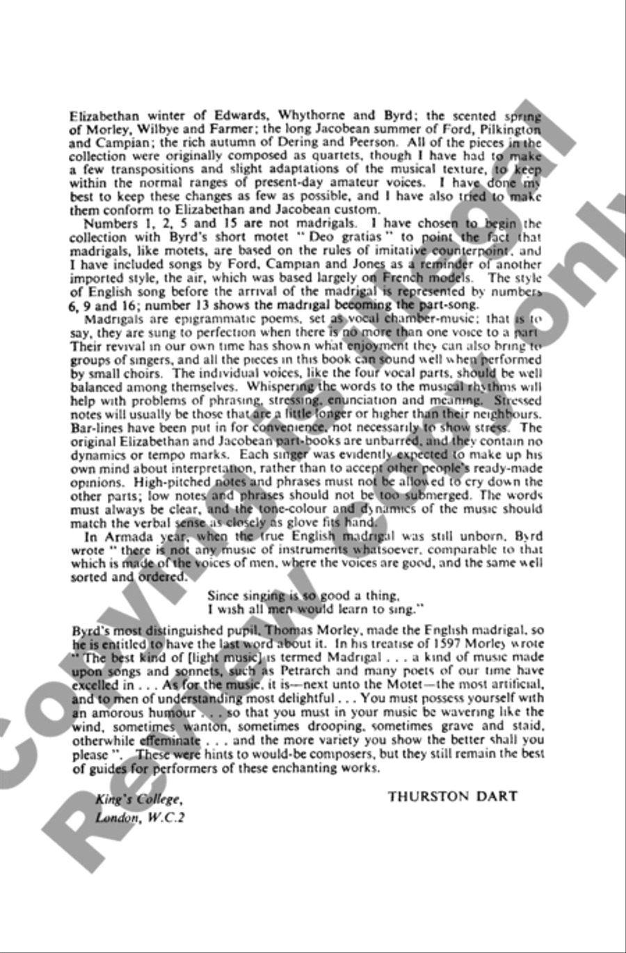 Invitation to Madrigals, Book 2 4-Part scores gallery preview page 5