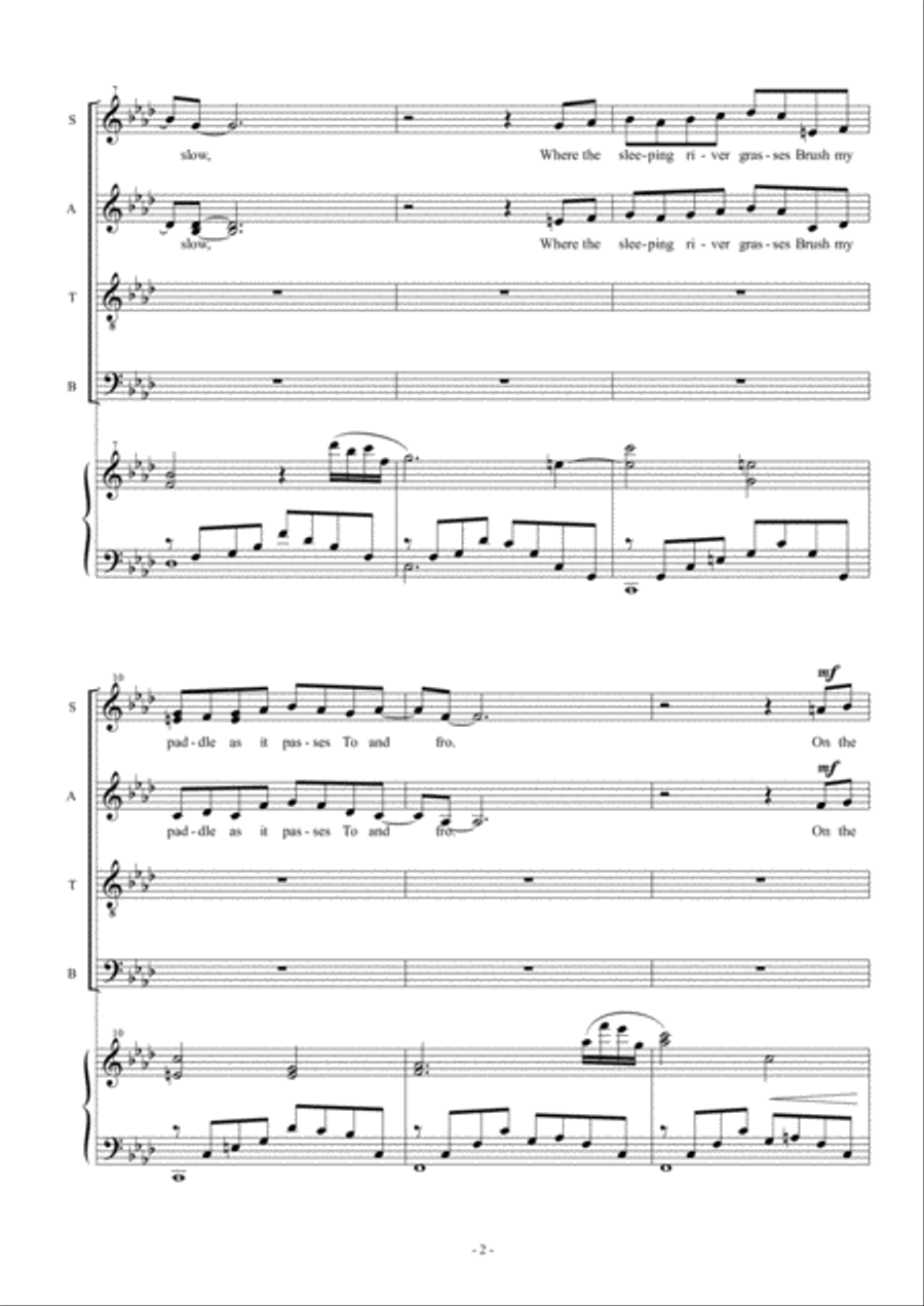In the Shadows In the Shadows 4-Part scores gallery preview page 4