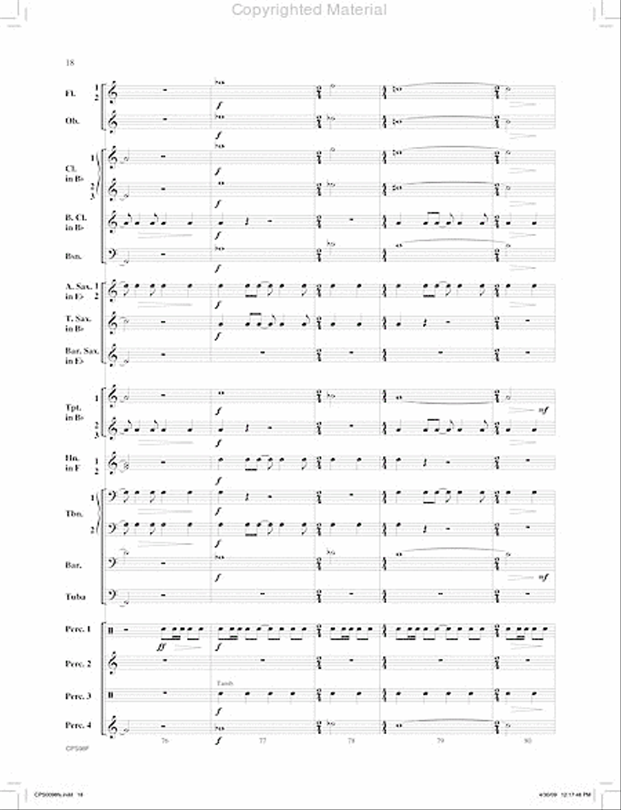 I. Jambo (from Ngoma Za Kenya) Concert Band scores gallery preview page 19