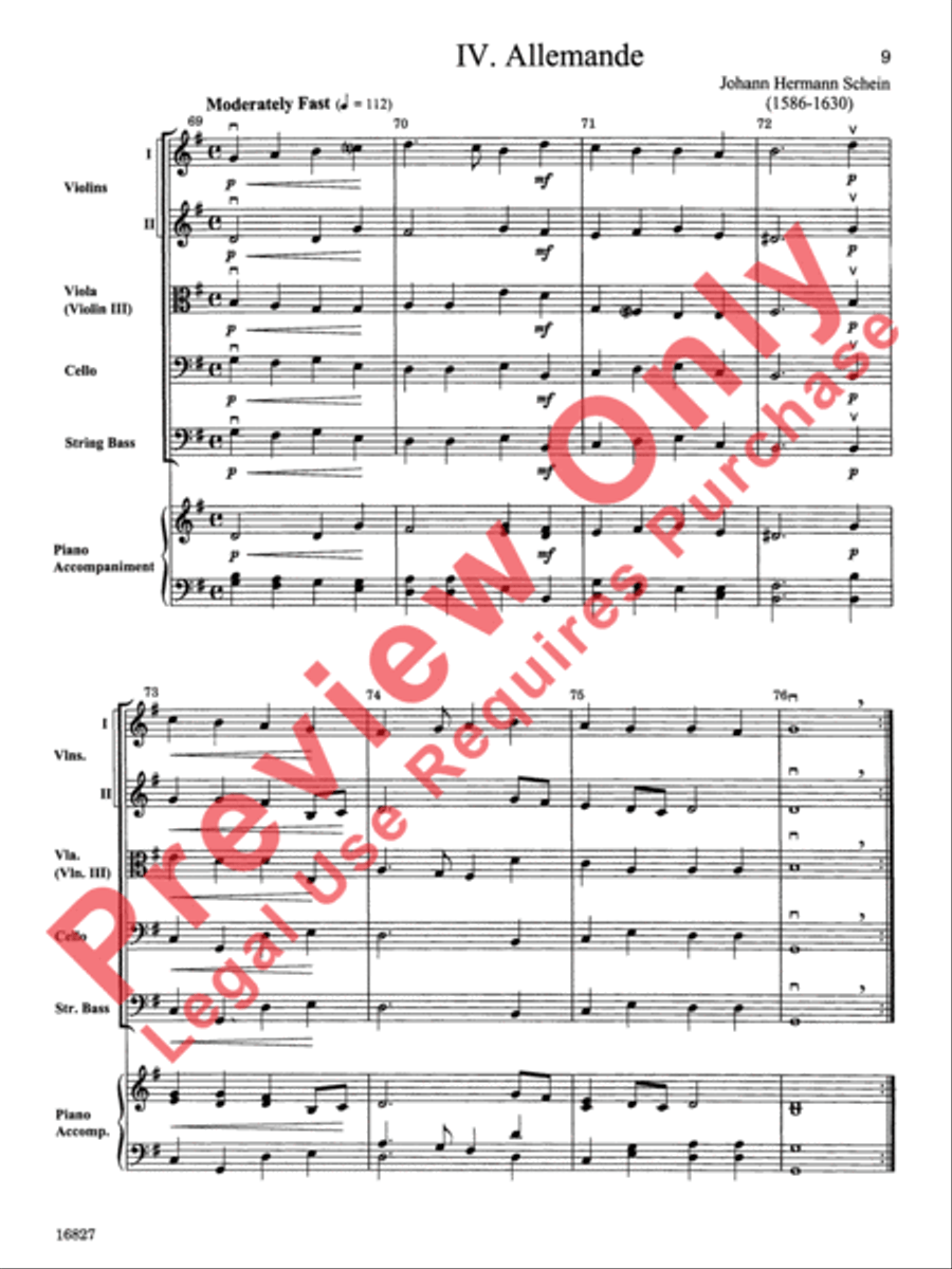 Renaissance Suite String Orchestra scores gallery preview page 10