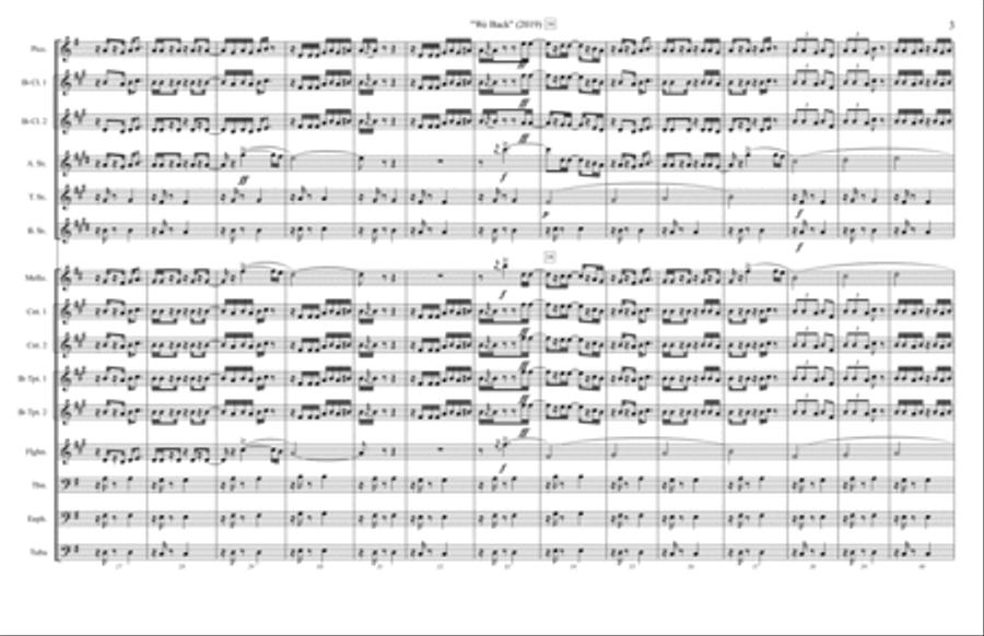 We Back Woodwind Ensemble scores gallery preview page 3