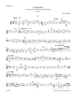 Concerto for Violoncello and Orchestra in E minor, op. 85