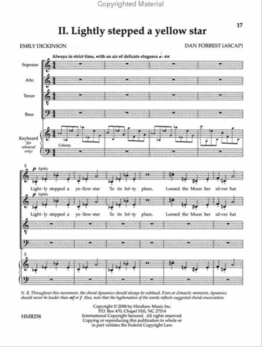 Three Nocturnes Divisi scores gallery preview page 3