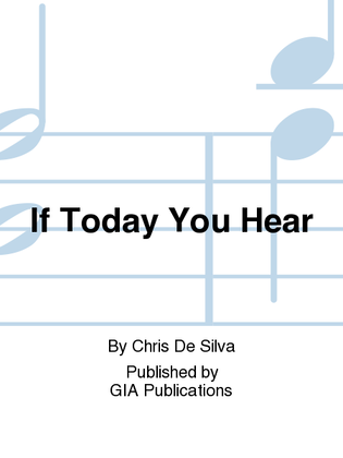 If Today You Hear - Guitar edition