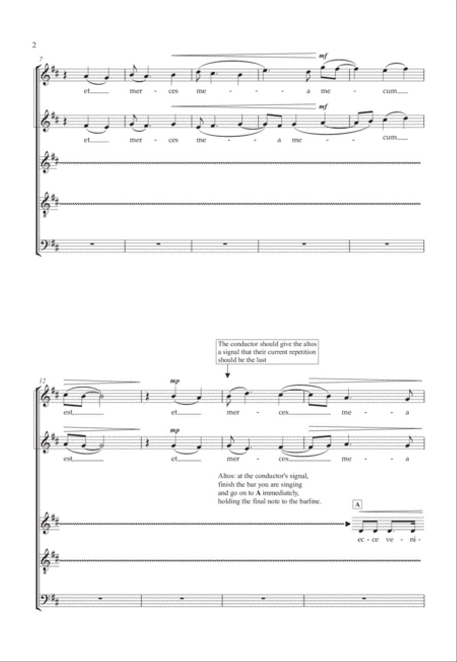 Ecce Venio Cito Ecce Venio Cito SSATB scores gallery preview page 4
