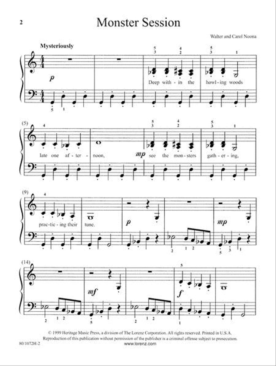 Monster Session Monster Session Piano Solo scores gallery preview page 2