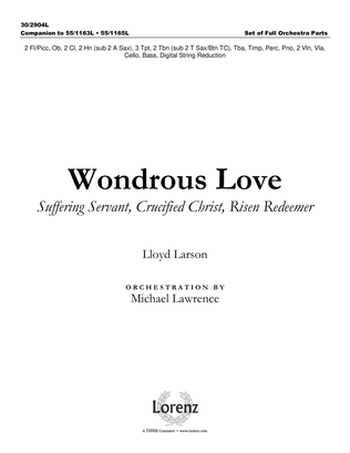Wondrous Love - Set of Full Orchestra Parts
