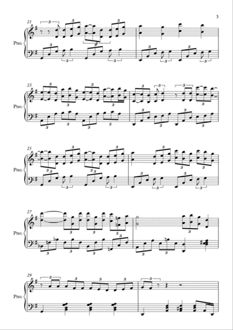 Only Us Piano Solo scores gallery preview page 3