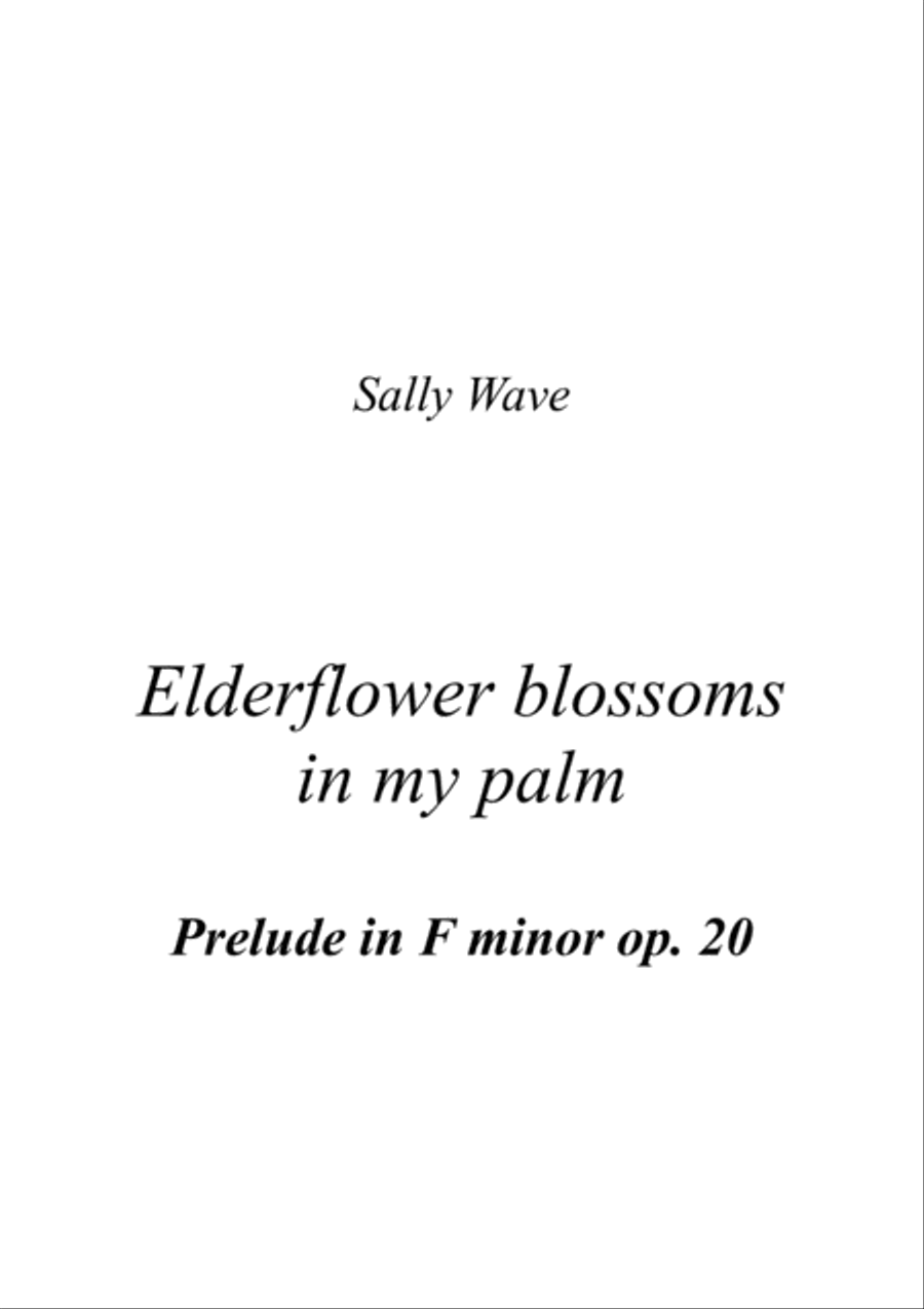 Elderflower blossoms in my palm Piano Solo scores gallery preview page 1