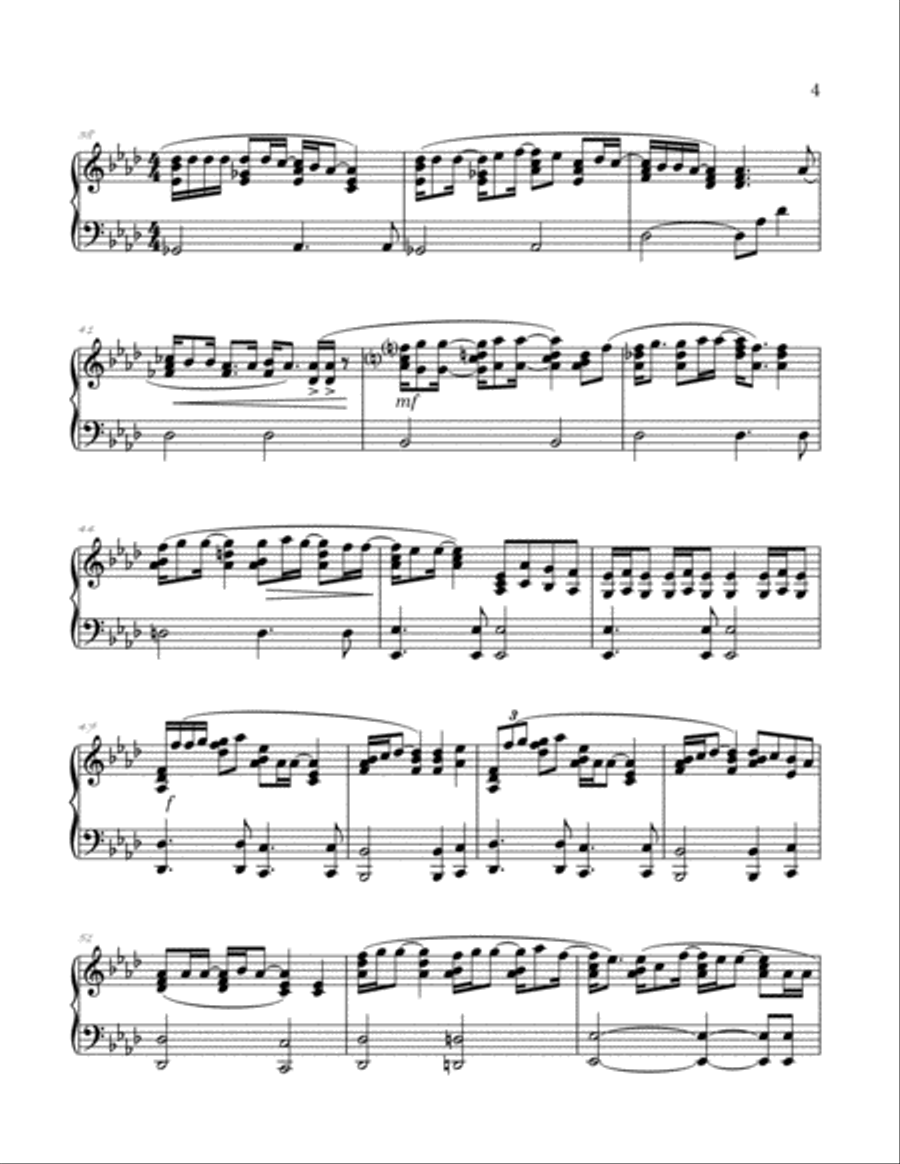 Someone Saved My Life Tonight Piano Solo scores gallery preview page 5