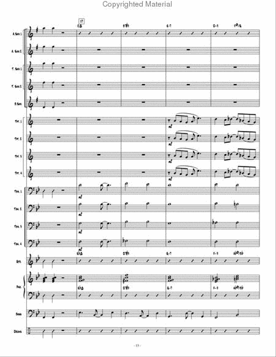 Skyline Bossa Jazz Ensemble scores gallery preview page 14