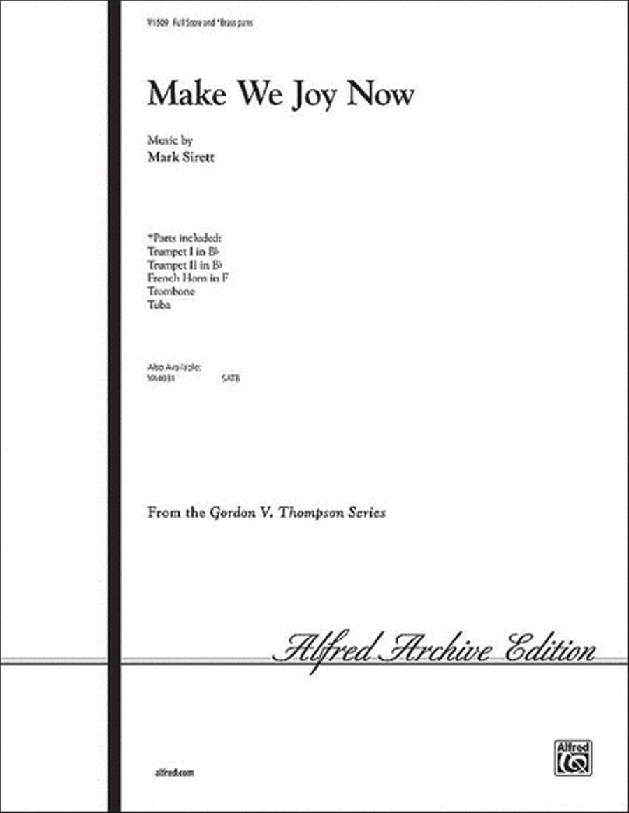 Make We Joy Now Choir scores gallery preview page 1