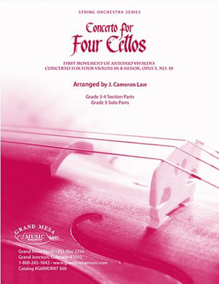 Book cover for Concerto for Four Cellos