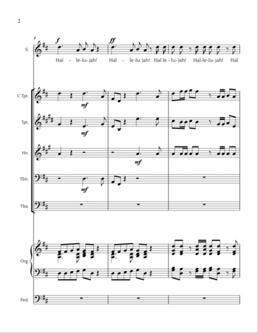 Hallelujah Chorus Hallelujah Chorus Small Ensemble scores gallery preview page 2
