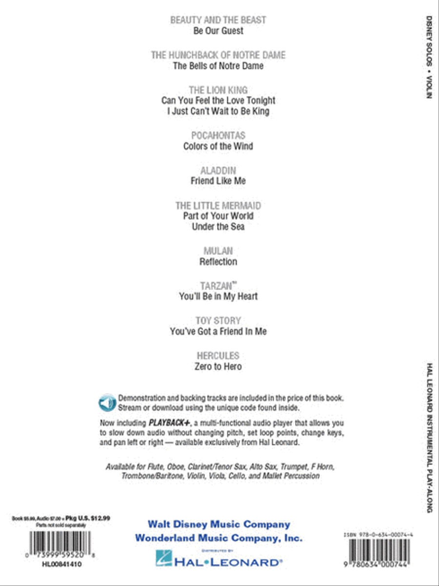 Disney Solos for Violin Disney Solos for Violin Violin scores gallery preview page 6