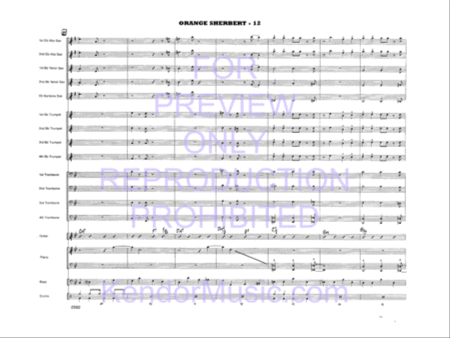 Orange Sherbert Jazz Ensemble scores gallery preview page 15