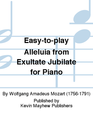 Easy-to-play Alleluia from Exultate Jubilate for Piano