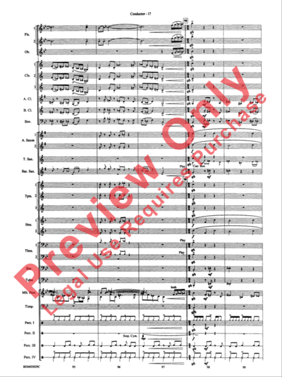 The Last Battle Concert Band scores gallery preview page 20