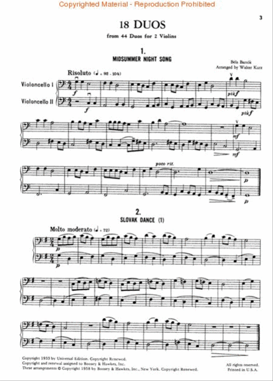 18 Duos String Duet scores gallery preview page 2