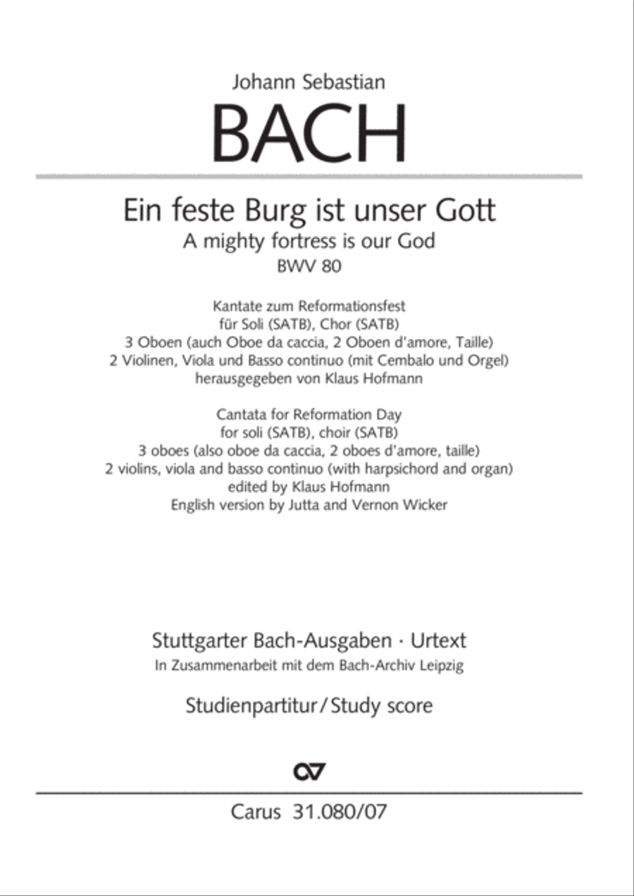 A mighty fortress is our God (Ein feste Burg ist unser Gott) 4-Part scores gallery preview page 2