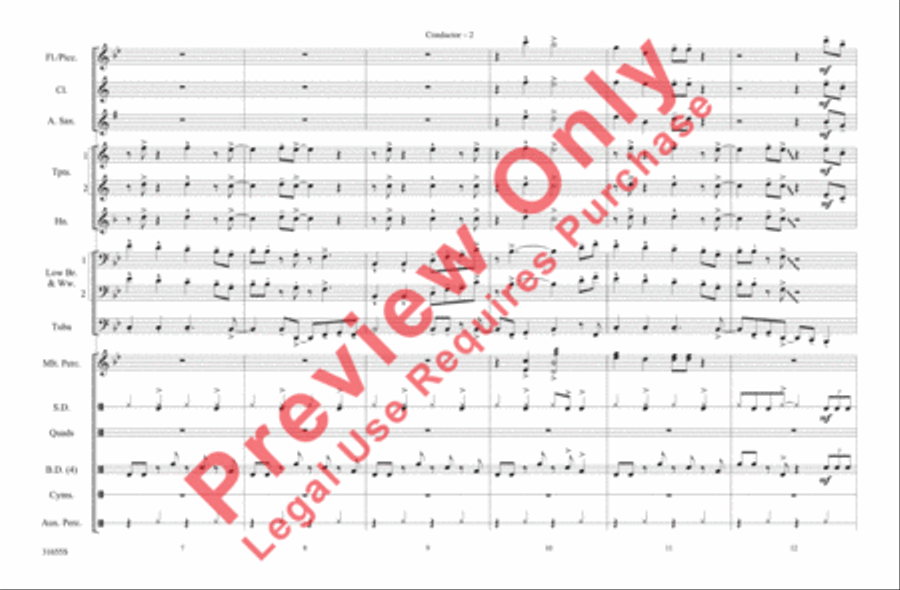 Wake Me Up Before You Go-Go Marching Band scores gallery preview page 3