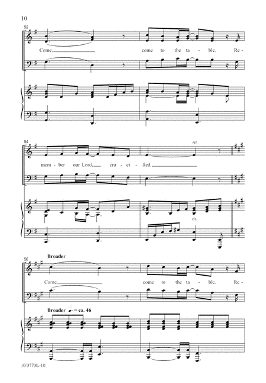 Come to the Table 3-Part scores gallery preview page 10
