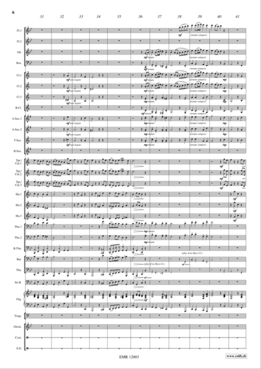 La Vaillance Concert Band scores gallery preview page 6