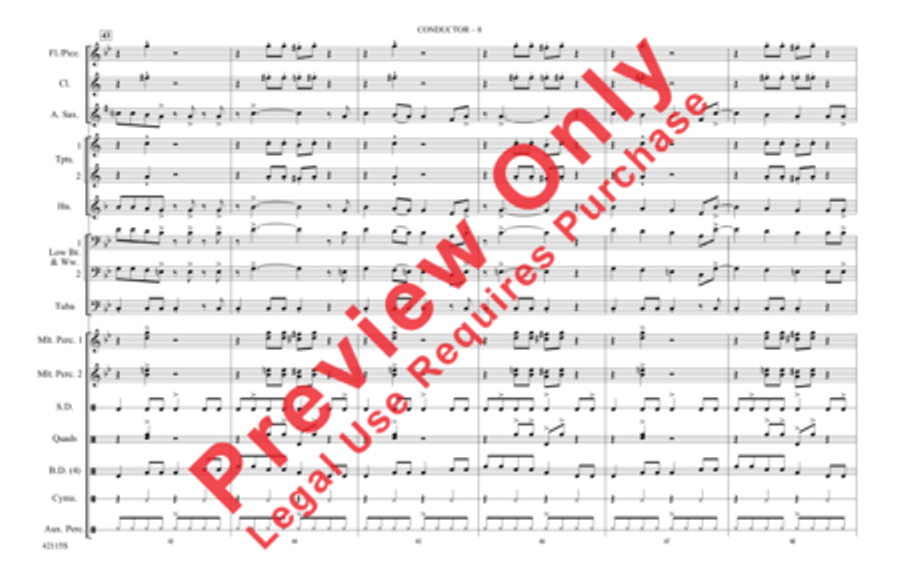 You Ought to Be Having Fun / What Is Hip? Marching Band scores gallery preview page 9